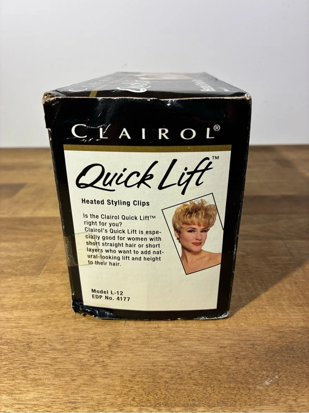 Vintage Clairol Quick Lift Heated Styling Clips L-12 Pink 12pc w/ Box